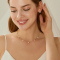 Colier fin cu perle naturale mici, Cadoul perfect pentru ea, Floating Pearls, Argint 925, 35+9 cm, argintiu/auriu, 3,20 gr