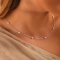 Colier fin cu perle naturale mici, Cadoul perfect pentru ea, Floating Pearls, Argint 925, 35+9 cm, argintiu/auriu, 3,20 gr