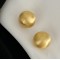 Cercei mari aurii sau argintii din argint rodiat sau argint placat cu aur, cercei stud rotunzi la moda, stil casual/elegant  retro, vintage, texturat lucios, argintiu/auriu, 6,24 gr
