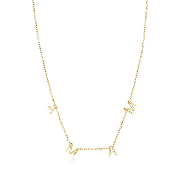 Lantisor mama argint, cadou mama argint, colier mama cadou, cadouri argint pentru mama, argint 925, auriu/argintiu 1,90 gr