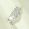 Brosa argint, martisor de argint, cadou martie, martisor educatoare, martisor invatatoare, dama, argint 925 rodiat, argintiu, 3,20 gr
