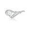 Brosa argint, martisor de argint, cadou martie, martisor educatoare, martisor invatatoare, dama, argint 925 rodiat, argintiu, 4,58 gr