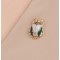 Brosa din argint placat cu aur, martisor bondar argint aurit, cadou martie femei, cadou martisor profesoara, auriu, 8 gr