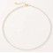 Bratara de picior perle de cultura mici si inchidere argint, bratara perle mici 2 mm, argint 925/argint 925 placat cu aur, reglabila, bratari glezna femei, 2,79 gr