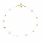 Bratara floating pearls perle de cultura, inchidere argint rodiat sau argint placat cu aur galben, bilute argint, auriu sau argintiu