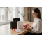 Lănțișor inimă din argint 925 rodiat – colier fin pentru femei și fetițe, simbolul iubirii, cadou elegant, declarație de dragoste, 2,51 gr