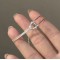 Bratara din argint, dama, argint 925, tip bratara fixa, combinata, fixa si lant flexibil,  argintie, 4,23 gr