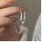 Bratara din argint, dama, argint 925, tip bratara fixa, combinata, fixa si lant flexibil,  argintie, 4,23 gr